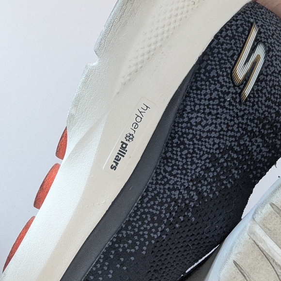 Men's size 13 Skechers Go Walk loafer sneakers, navy & orange - Picture 5 of 6